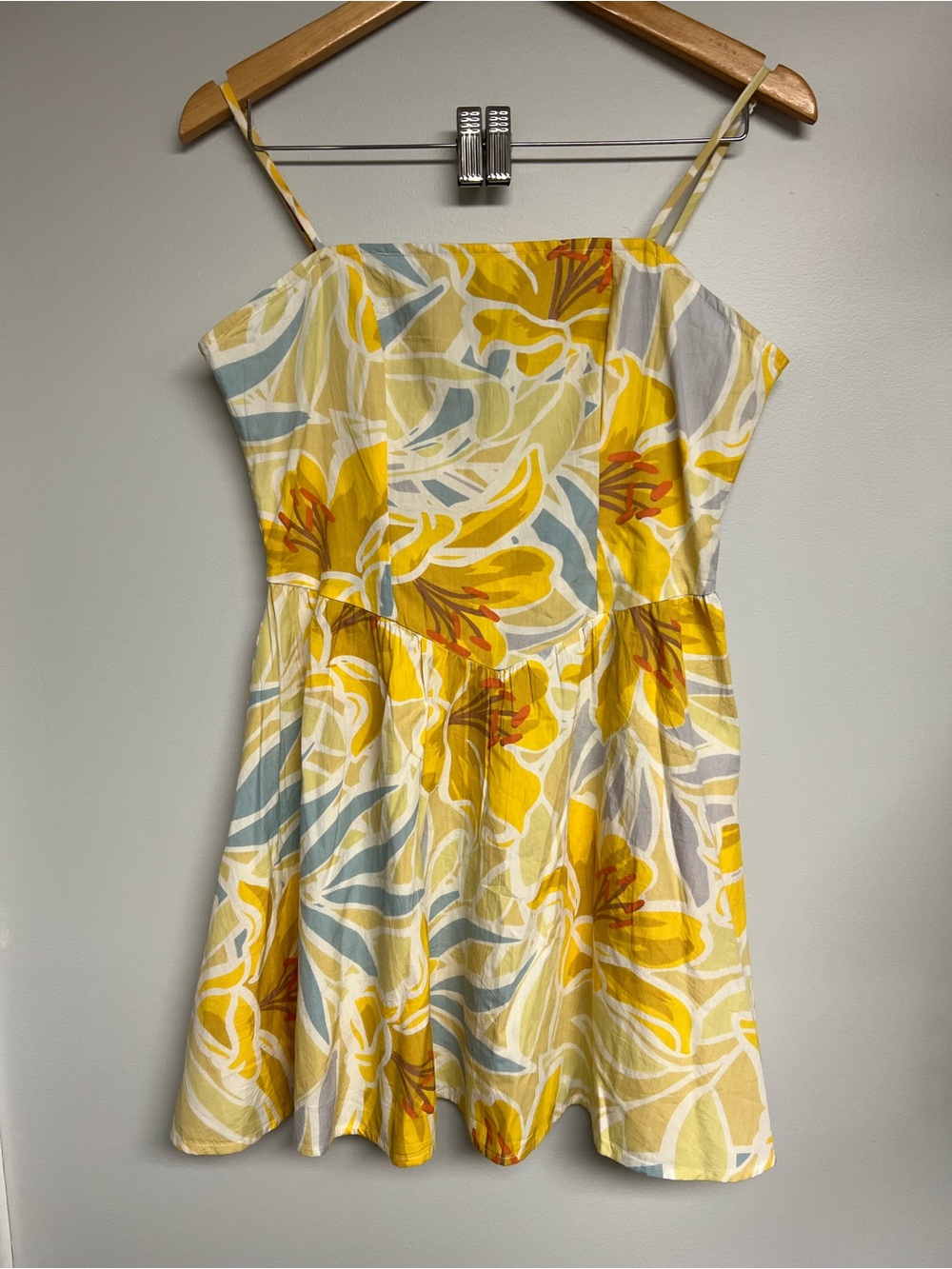 Patrons of Peace Yellow Floral Smocked Sundress